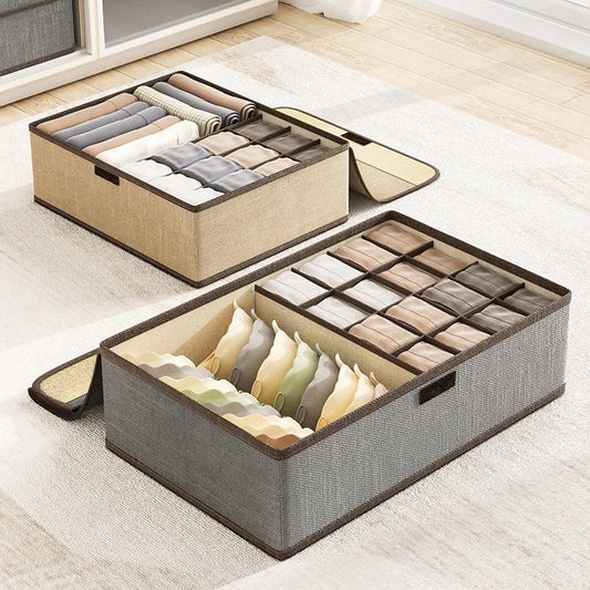 1Pcs Organizers Fabric Storage Compartments Drawer Type Storage Box Three in One Wardrobe Organizer Clothes Foldable Socks Home