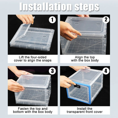 Lockable Box Refrigerator Food Transparent Storage Box With Combination Lock For Fridge Food/Home Safety Password Box