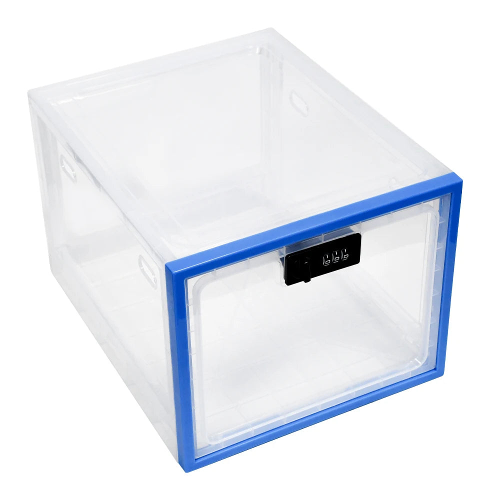 Lockable Box Refrigerator Food Transparent Storage Box With Combination Lock For Fridge Food/Home Safety Password Box