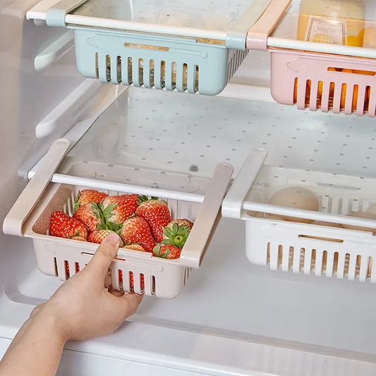 1PC Fridge Organizer Storage Drawer Plastic Storage Box Container Shelf Fruit Egg Food Storage Box Kitchen Accessories