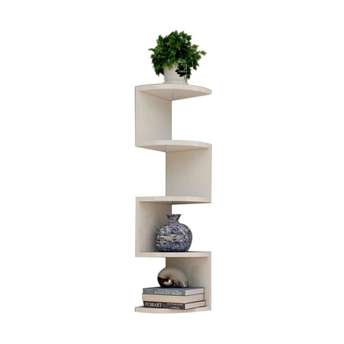 Wall Shelf Creative Home Wall Corner Triangle Shelf Wall Hanging 5 Tier Semi-circular Partition Corner Bookshelf Storage Rack