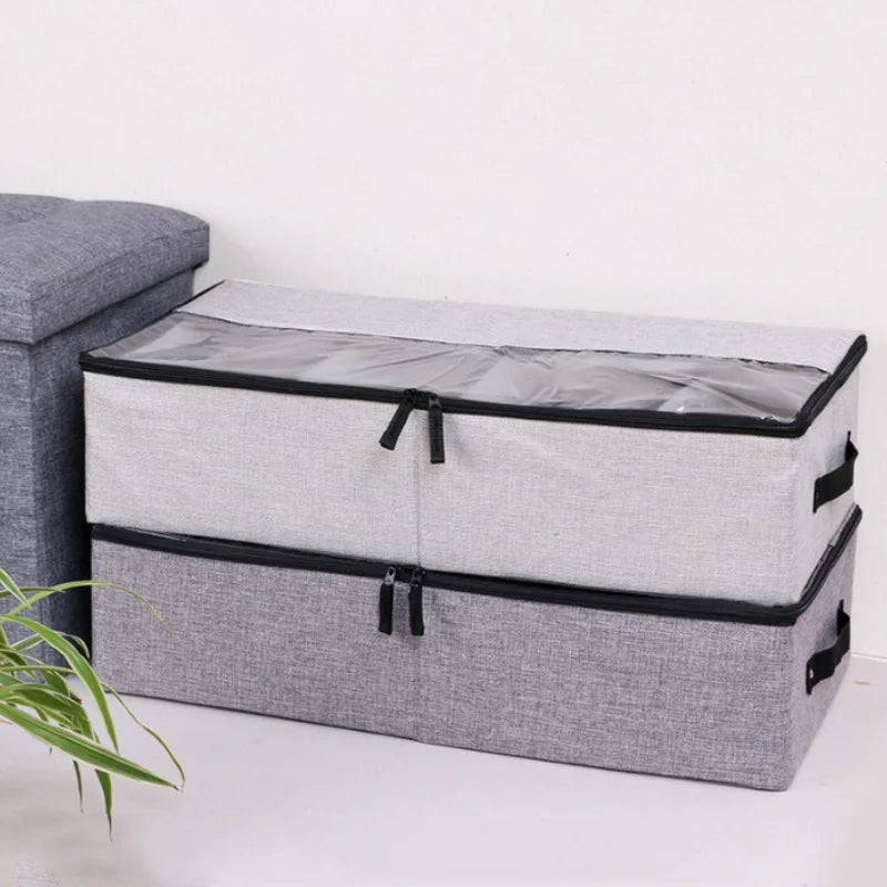 Foldable Split Shoe Box Storage Box Thickened Transparent Shoe Box Dust Proof Bed Bottom Shoe Storage Box Underwear Storage