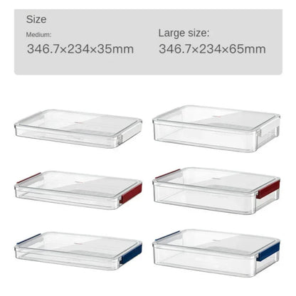 A4 Transparent Storage Box Portable Plastic Large Capacity Document Stationery Jewelry Storage Case School Home Office Supplies