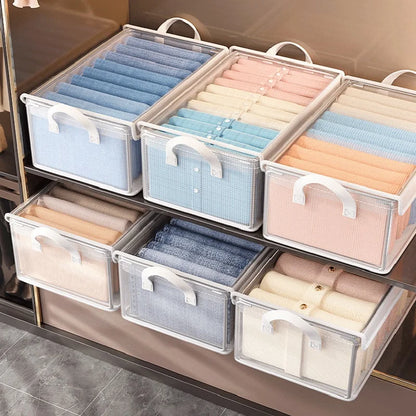 Clothes Organizer Trousers Clothing Jeans Storage Box Wardrobe Closet Organization Underwear Bra Socks Compartment Box Cabinet