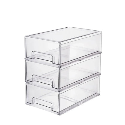 Medicine Box Drawer Home Light Luxury Transparent Acrylic Multi layered Stackable Dust Proof Large Capacity Desktop Storage Box