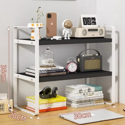 Desk Shelf Organizer for Books and Students Supplies Multifunctional Storage Rack for Home Office