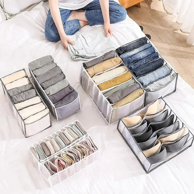 Closet Organizer For Underwear Socks Home Cabinet Divider Storage Box Storage Organizer For Clothes Foldable Drawer Organizer