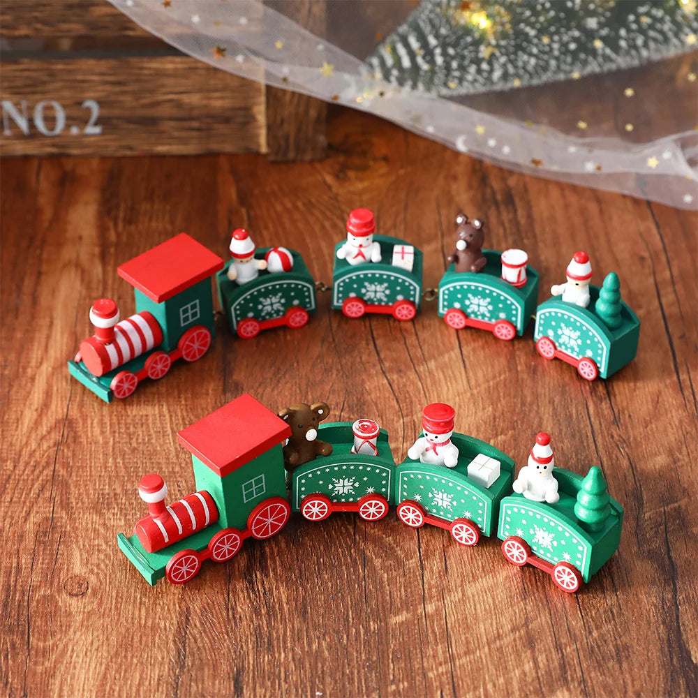 Plasti Train Christmas Ornament Merry Christmas Decoration For Home Table 2023 Xmas Gifts Noel Natal Navidad Happy New Year 2022