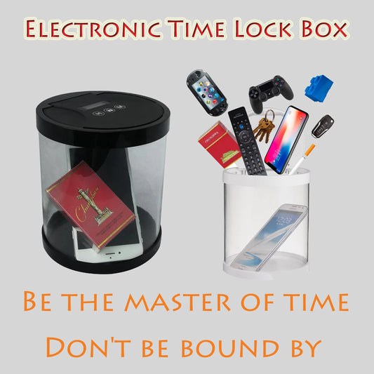 Electronic Time Lock Box Timer Lock Container Multi Function Time Lock Box Bin For Cigarettes Toys Mobile Phones No Battery