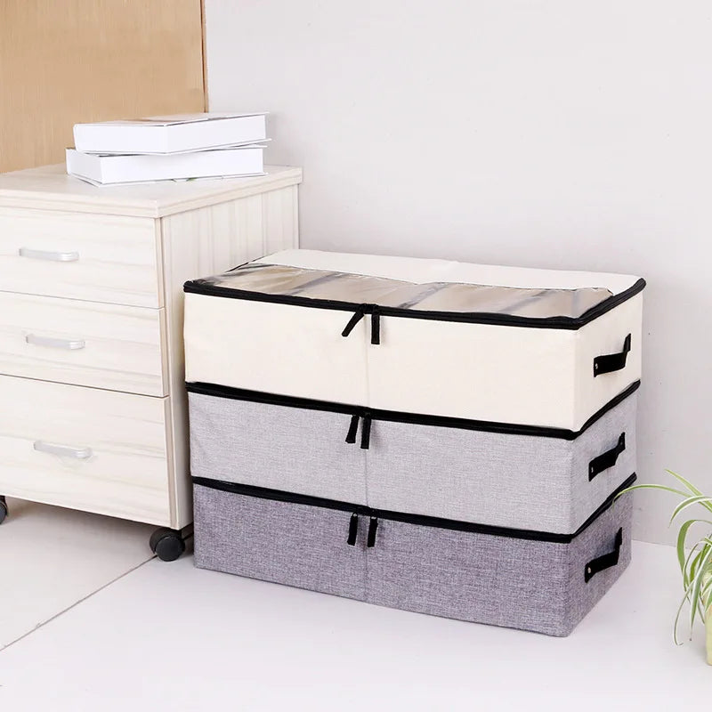 Foldable Split Shoe Box Storage Box Thickened Transparent Shoe Box Dust Proof Bed Bottom Shoe Storage Box Underwear Storage