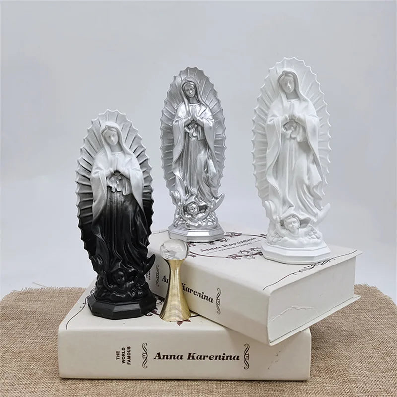 Images of Catholic Religious Saints Mother Mary Our Lady of Guadalupe Statue Virgin Marie Statues Religious Figures of Resin