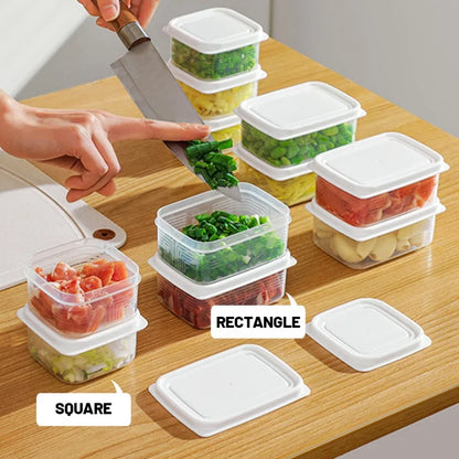 Refrigerator Meat Food Preservation Box Transparent Storage Box Food Grade Meat Freezing Box Home Vegetable Storage Organizer