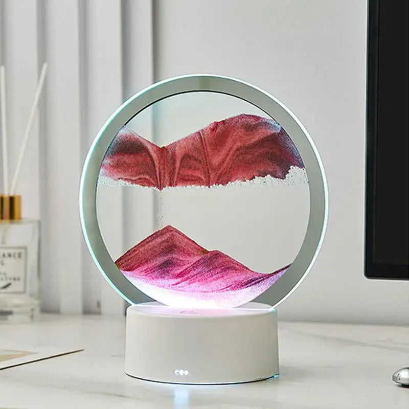 3D Sand Art Liquid Motion Deep Sea Sandscape In Motion Display Creative Sand Frame Relaxing Desktop Home Office Work Decoration