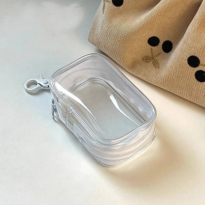 Jewelry Organizer Transparent Storage Box Pouch Mystery Box Plastic Box Cute Doll Bag With Keychain Dustproof Case