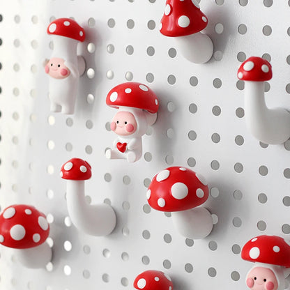 Cartoon 3D Red Mushroom Refrigerator Magnet Sticker Resin Decoration Fridge Magnetic Sticker Gift Fridge Magnet Home Decor