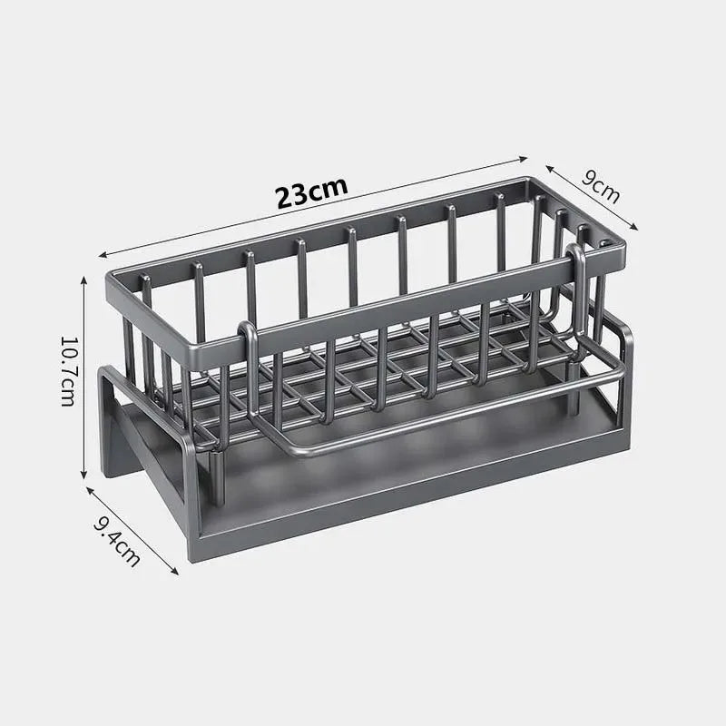 Stainless Steel Kitchen Sink Drain Rack Organizer Self-draining Sink Shelf Soap Sponge Dishcloth Towel Rack filter basket