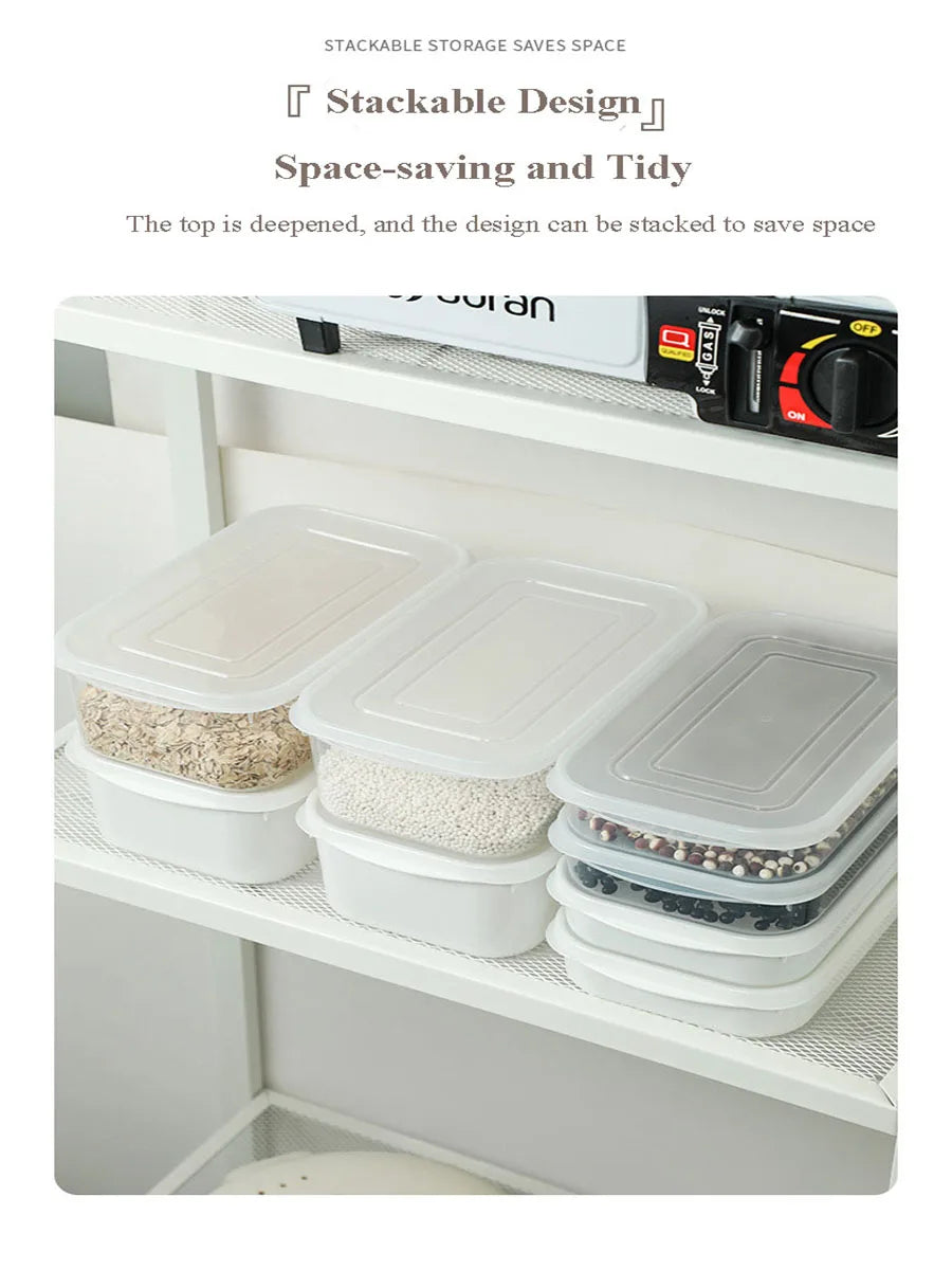 Kitchen Refrigerator Food Sealed Crisper Containers Organizer Accessories Fresh Fruit Vegetables Steak Meat Storage Box