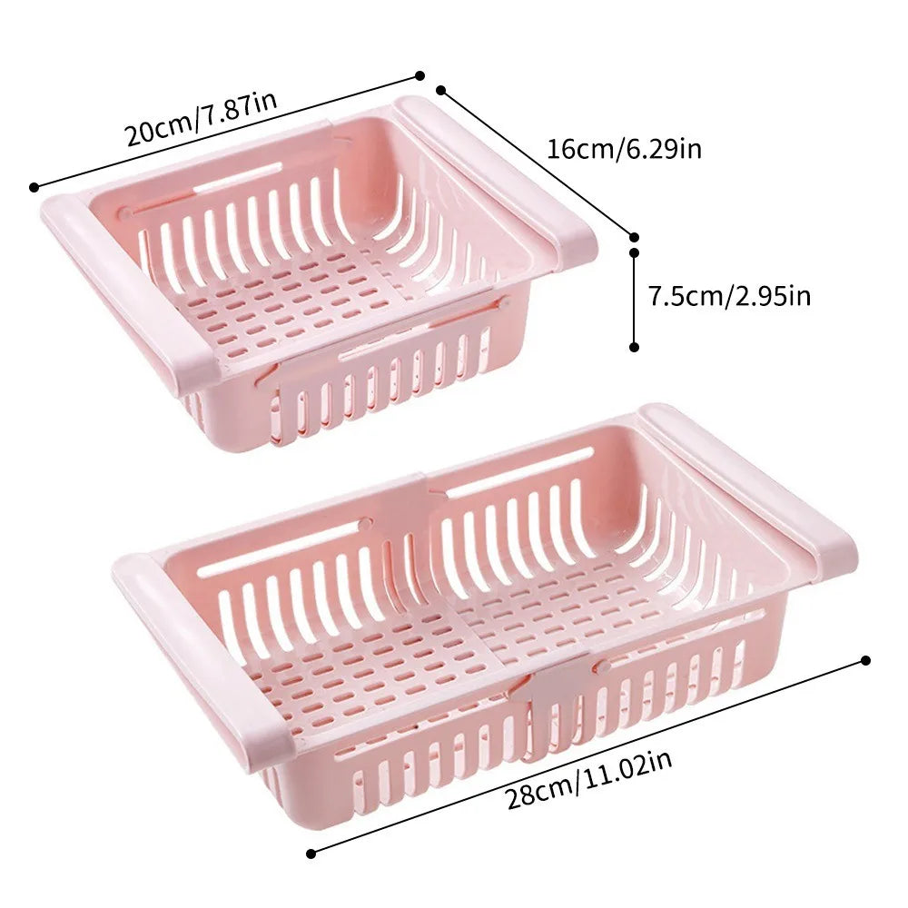 1PC Fridge Organizer Storage Drawer Plastic Storage Box Container Shelf Fruit Egg Food Storage Box Kitchen Accessories