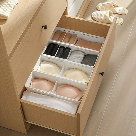 Drawer Organizer Box Home Organization Retractable Sorting Storage Box Kitchen Tableware Divider Box Stationery Supplies Storage