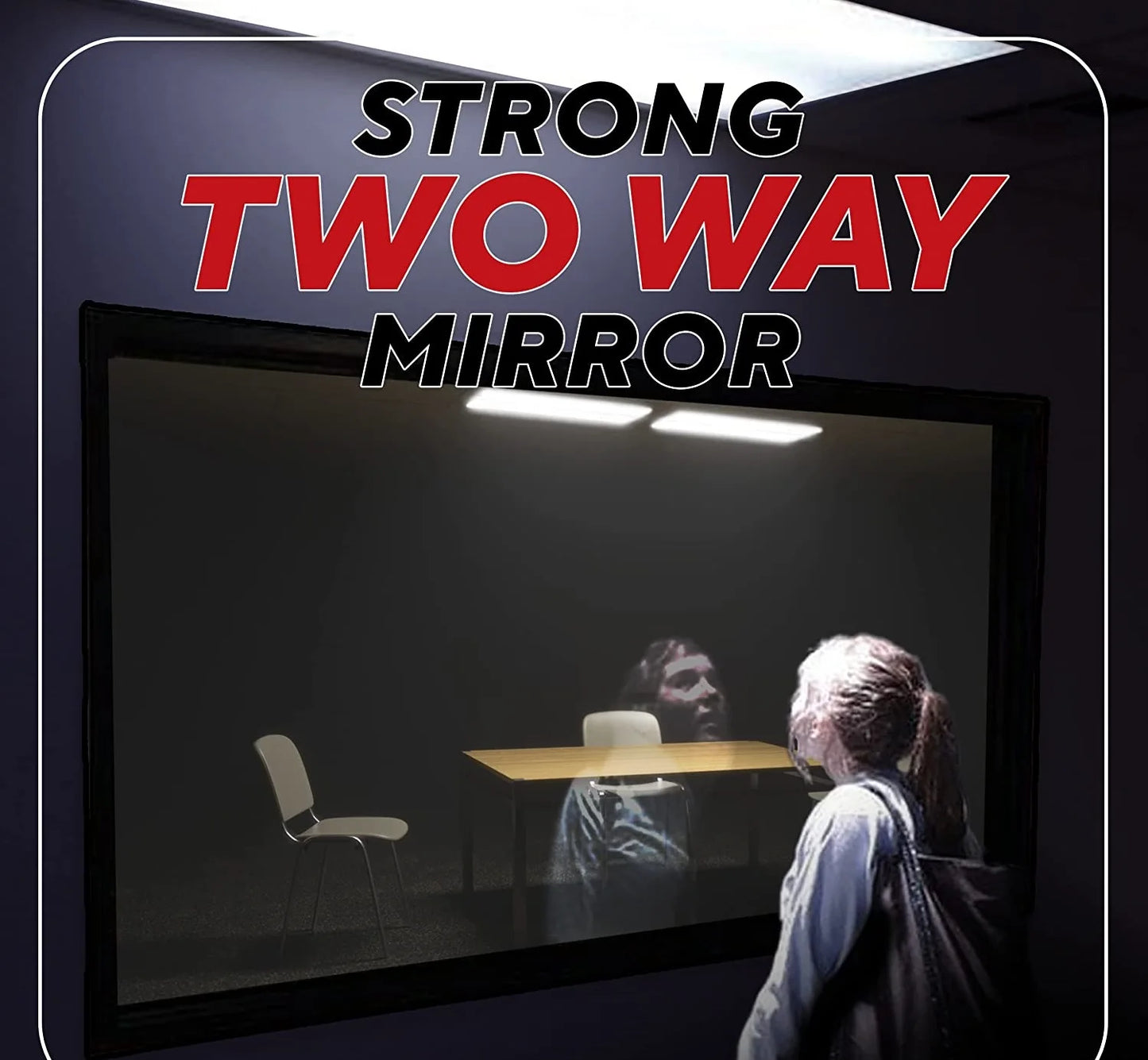 Silver Double Sides Mirror Acrylic (PMMA) Two-Way/See-through Infinity/Illusion/Smart/Surveillance Mirror 300x400x3MM