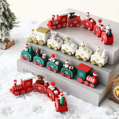 Plasti Train Christmas Ornament Merry Christmas Decoration For Home Table 2023 Xmas Gifts Noel Natal Navidad Happy New Year 2022