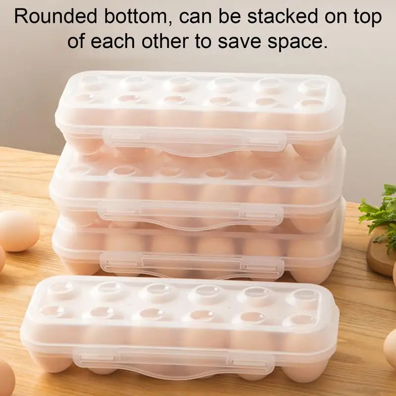 1pc Egg Storage Box Anti-collision 12/18 Cell Egg Tray Refrigerator Preservation Storage Box Household Kitchen Supplies