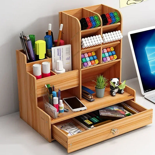 Holder Organizer Storage Box Modern Student Desktop Pen Rack Office Supplies Multi-functional Large-capacity Creative