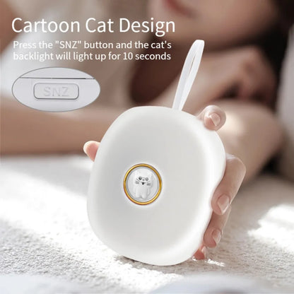 Silent Pets Vibrating Digital Alarm Clock Dual Alarm 12/24H Powerful Wake Up Bedside Snooze Vibration LED Clock With Doll Light