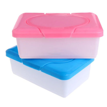 Wet Tissue Box Desktop Seal Baby Wipes Paper Storage Box Household Plastic Dust-proof With Lid Tissue Box For Home Office Decor