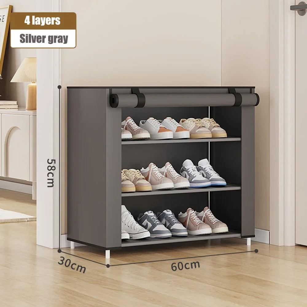 Shoe Cabinet Dustproof Fabric Organizer Simple Storage Multilayer Shoe Rack Nonwovens Household Economic Type Shoe Rack Cabinet