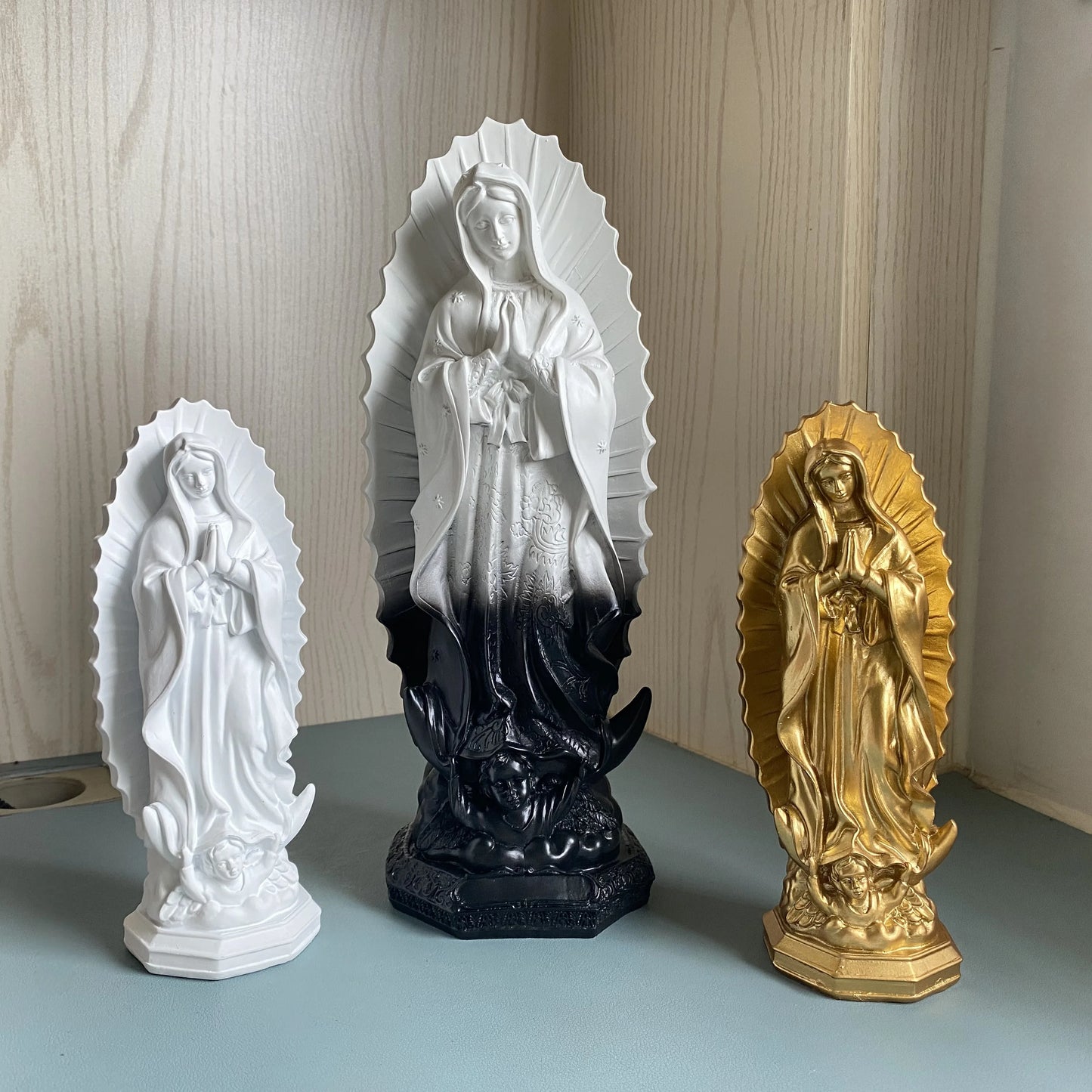 Images of Catholic Religious Saints Mother Mary Our Lady of Guadalupe Statue Virgin Marie Statues Religious Figures of Resin