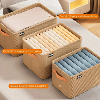 Clothes Organizer Non-Woven Wardrobe Clothes Storage Box For Underwear T-Shirt Jeans Storage Basket Cabinet Sundries Organizer