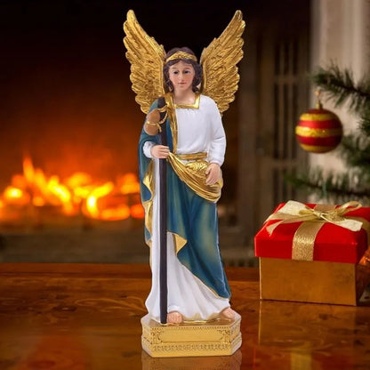 Angel Table Decor Resin Archangel Saint Raphael Statue Festival Supply Christmas Figurine Home Decoration Church Gifts