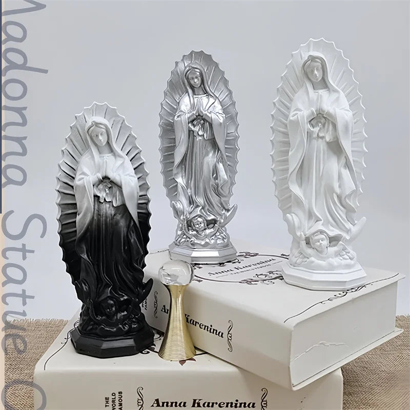 Images of Catholic Religious Saints Mother Mary Our Lady of Guadalupe Statue Virgin Marie Statues Religious Figures of Resin