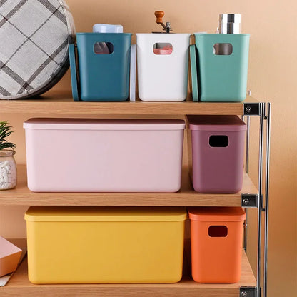 Storage Box with Lid Underwear Toy Ties Socks Snack Shorts Cosmetic Plastic Home Desktop Office Bathroom Storage Organization