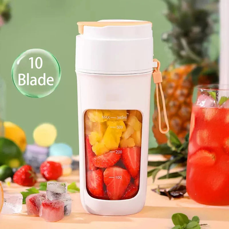 Juicer Machine Rechargeable Portable Blenders Wireless Blender Bottle Kitchen Chopper Smoothie Electric Orange Home Appliances