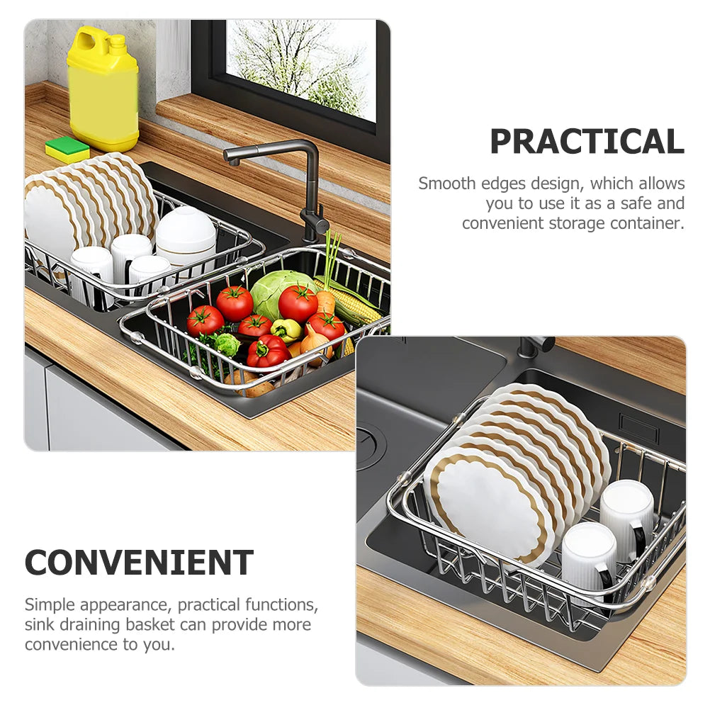 Expandable Dish Drainer Drying Rack Dish Drying Rack Stainless Steel Dish Drainer Rack