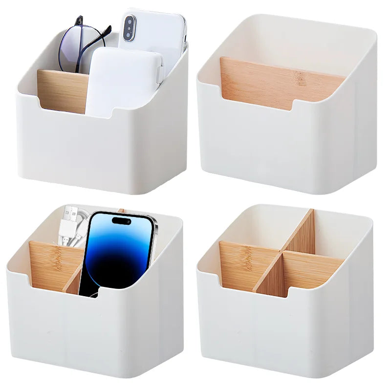 Home Office Storage Box TV Air Conditioner Remote Control Organizer Case Mobile Phone Holder Stand Desktop Cosmetic Tissue Box