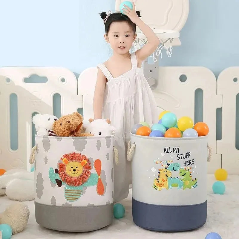 Folding Storage Basket Linen Storage Fabric Wardrobe Office Bedroom Closet Toys Laundry Basket With Handle Storage Organizer New