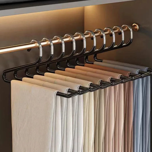 25/35cm Stainless Steel Pants Hanger Closet Organizer Clothes Adults children Trouser Hanger Storage Wardrobe Space Saving